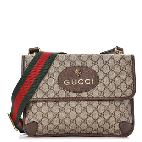 gucci gg supreme monogram messenger bag|gucci gg supreme crossbody bag.